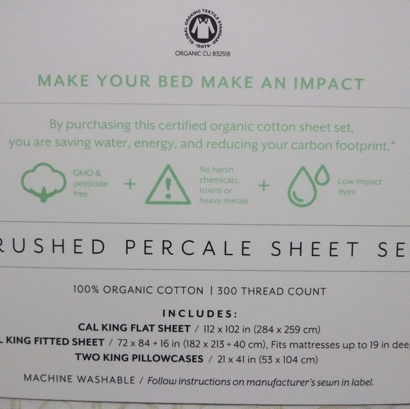 New Under The Canopy California King sheet set - Picture 4 of 4